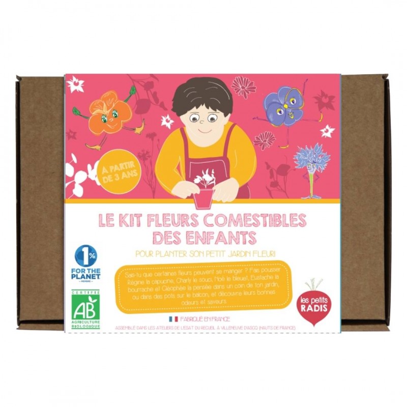 Kit Fleurs Comestibles Bio Les Petits Radis