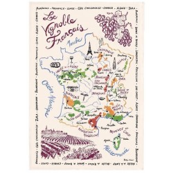 Torchon "Carte des vins de...