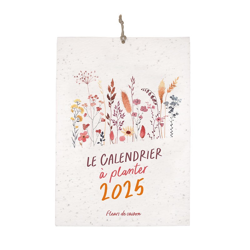 Calendrier 2025 à planter - "Saisons" - La page de couverture (ensemencée !)