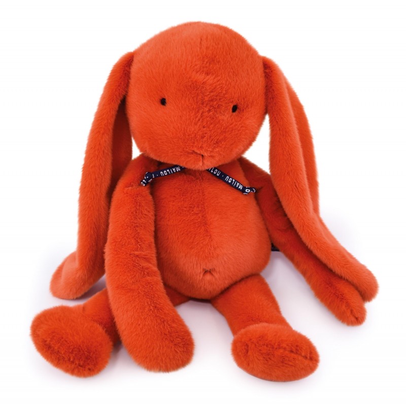 Peluche "Lapin Méloé vert potiron" - 37cm - Maïlou Tradition