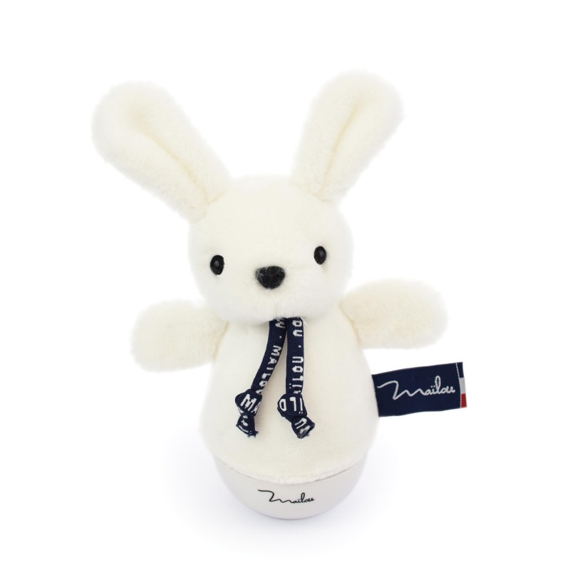 Veilleuse musicale "Lapin blanc" - 16cm - Maïlou Tradition