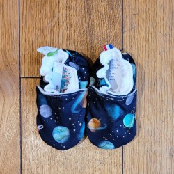 Chaussons coton bio "Univers"