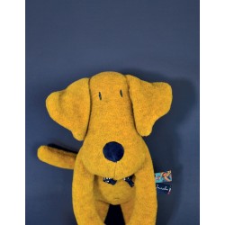 Peluche "Toctoc le chien POP" avec son copain Oups le chien