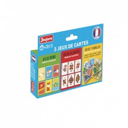 Coffret 3 jeux de cartes - Jeujura